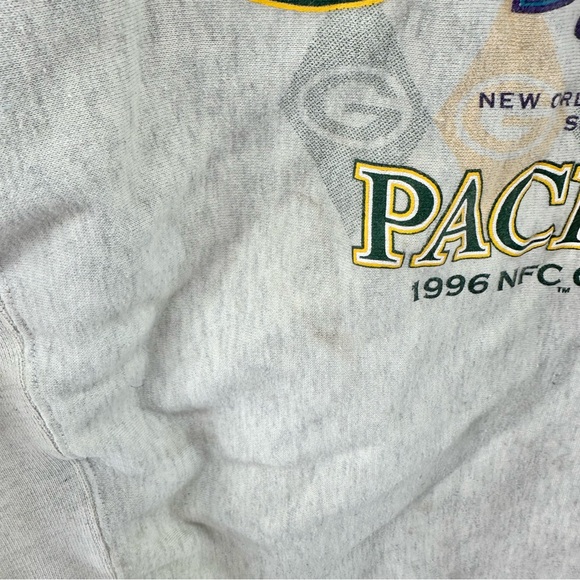 Vintage 90s Green Bay Packers NFL Super Bowl Sweatshirt men’s sz large - Picture 11 of 11